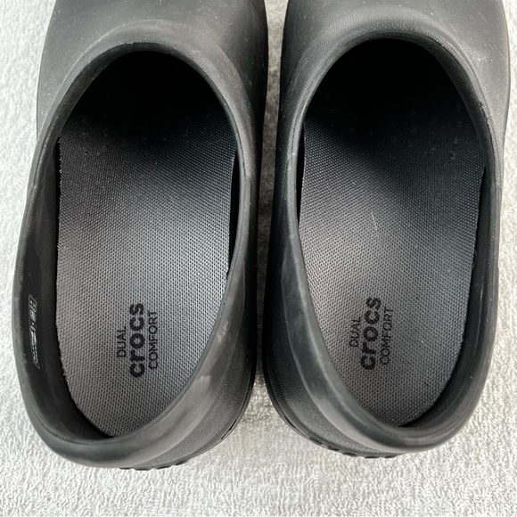 Crocs Neria Pro II Womens 9 Dual Comfort Slip Resistant Work Clog Black Shoes - Picture 6 of 16